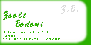 zsolt bodoni business card